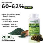 Health Veda Organics Spirulina Tablet - 2000mg for Weight Management & Immunity