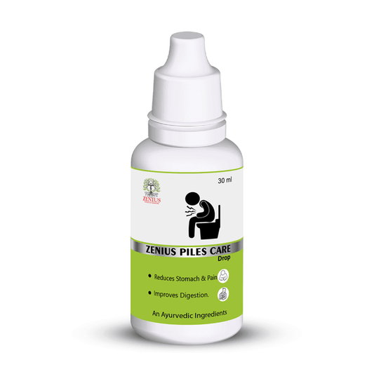 Zenius Piles Care Drop - Ayurvedic Relief Drops for Hemorrhoids and Pain-Free Recovery - 30ml Drops