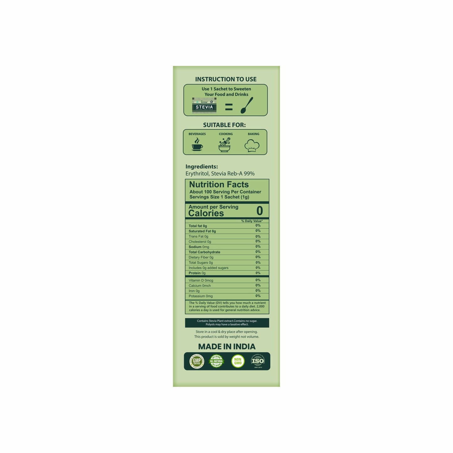 STEVIA 100 SACHET 2