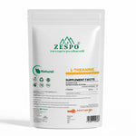 Zespo Pure L-Theanine Powder 250 mg Per Scoop – Calm Focus, Stress Relief, Relaxation & Sleep Support – Vegan Green Tea Amino Acid – 60 g