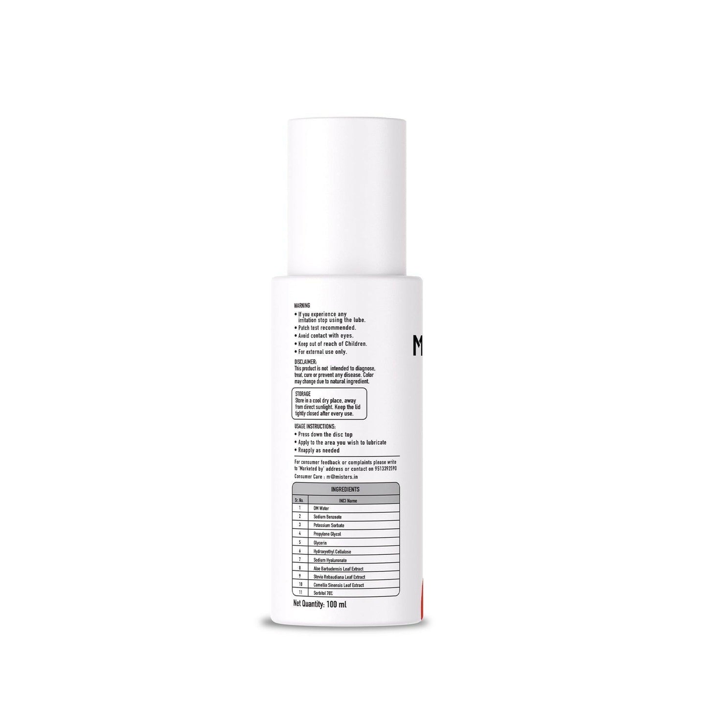 Misters Intimate Lube for Men - 100ml