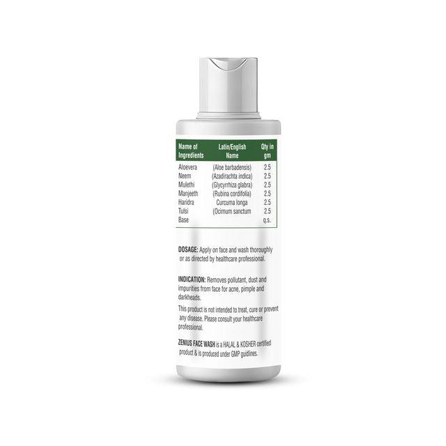 Zenius Aloe Neem Facewash - Facewash for Various Skin Types, Best Facewash for Acne and Dry Skin - 200ml