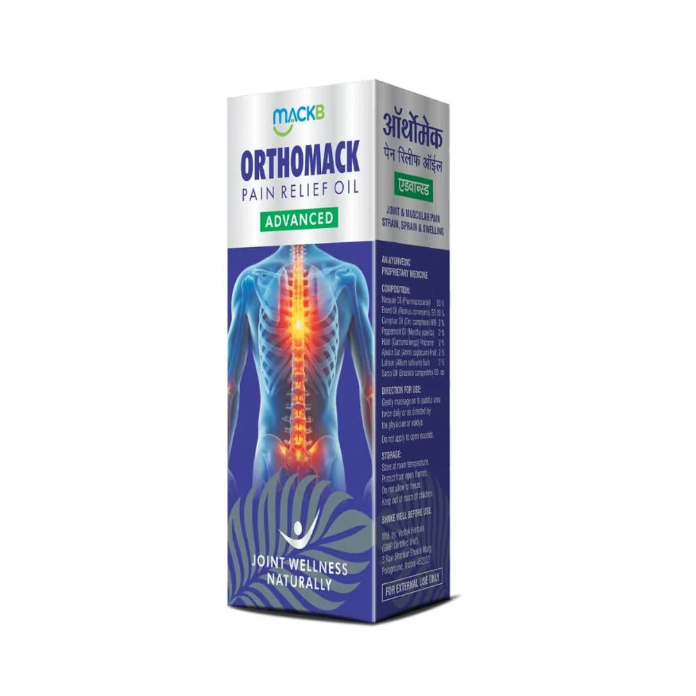 MackB Naturals Orthomack Herbal Pain Relief Oil 100 ml
