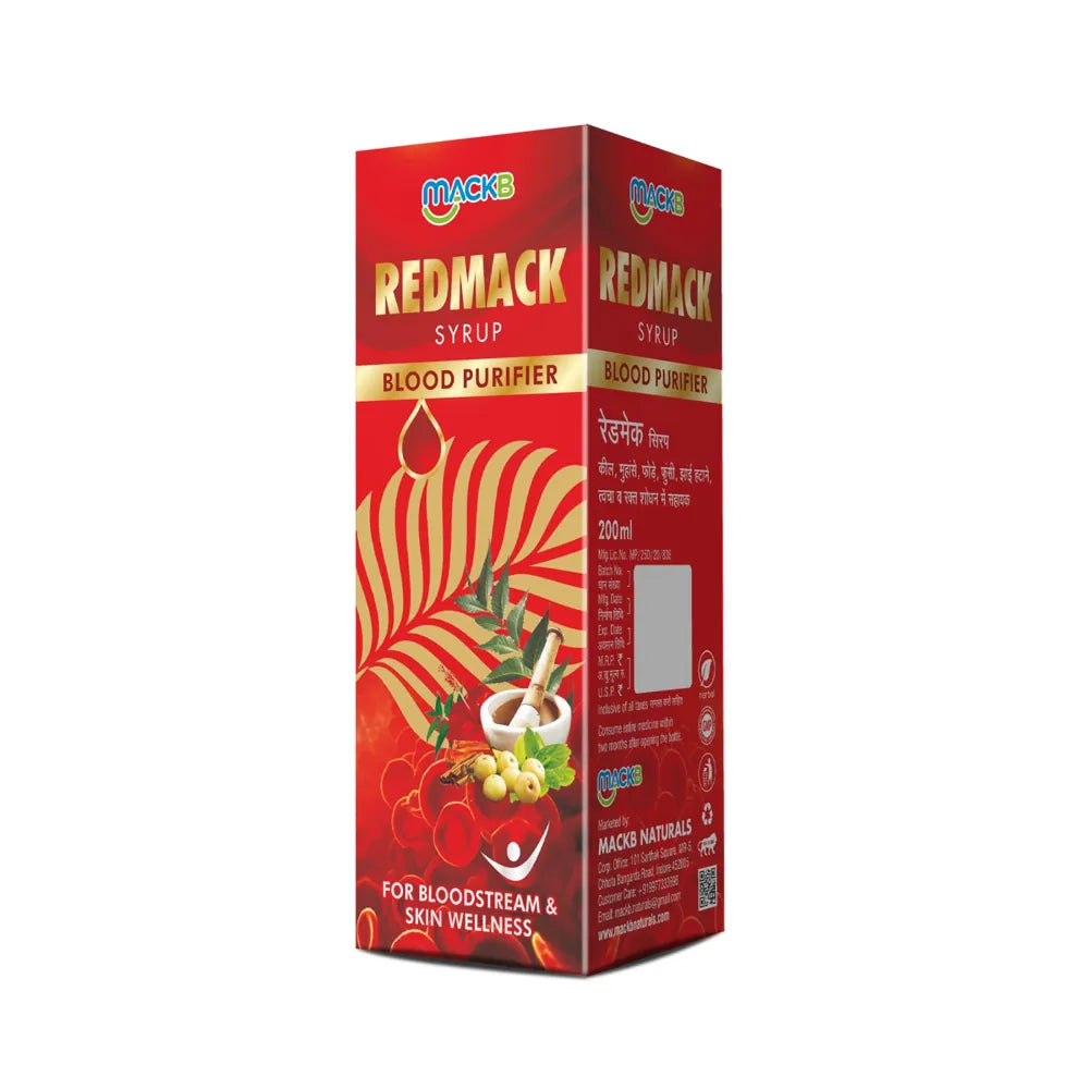 MackB Naturals Redmack Blood Purifier Syrup | 200 ml