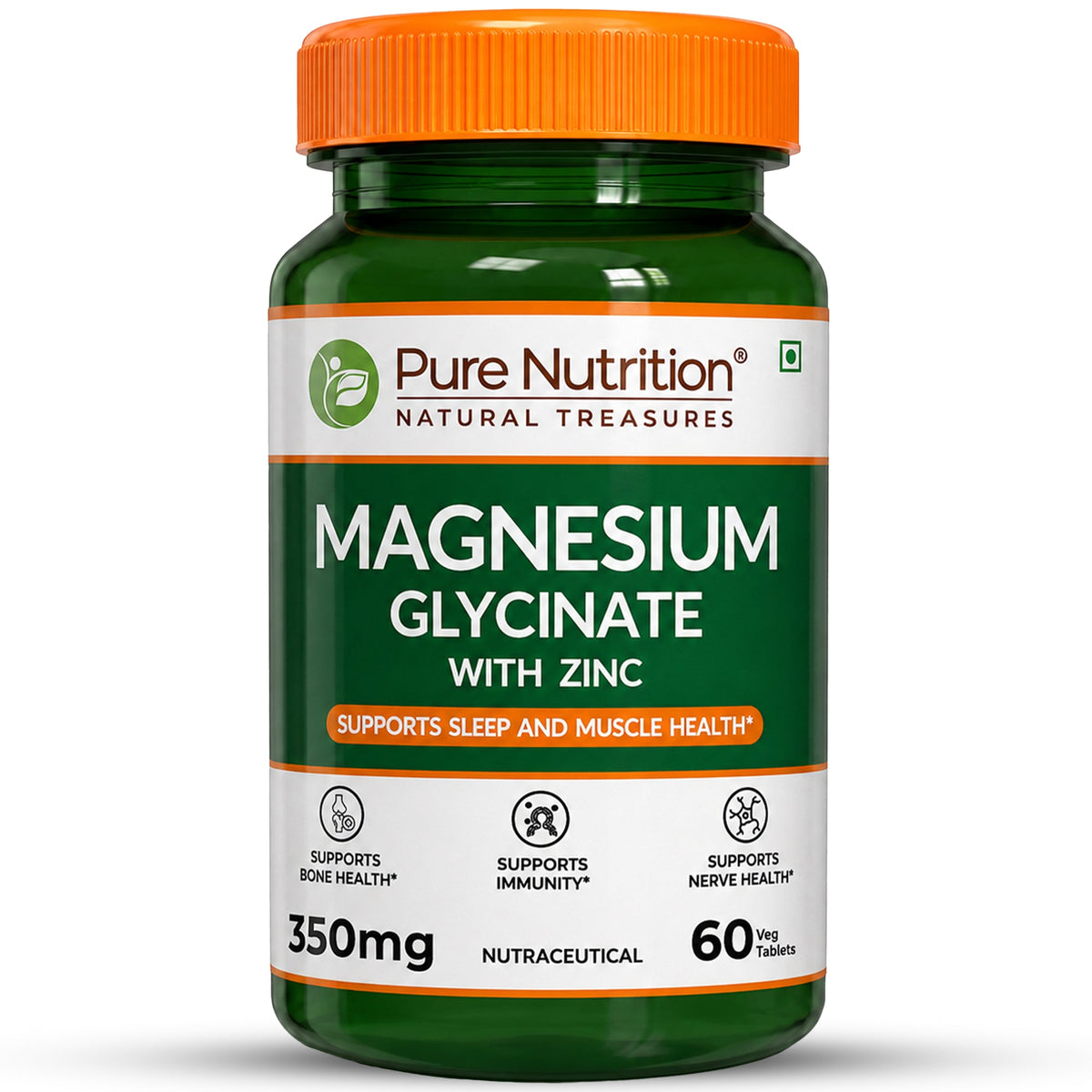 Pure Nutrition Magnesium Glycinate Tablet - 60 Tablets