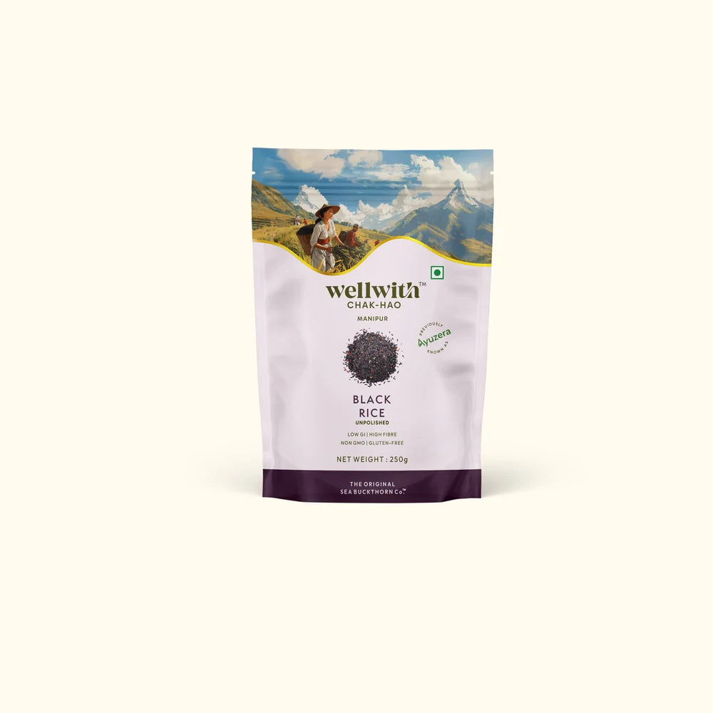 WellWith Manipur Chak-Hao Black Rice (250g)