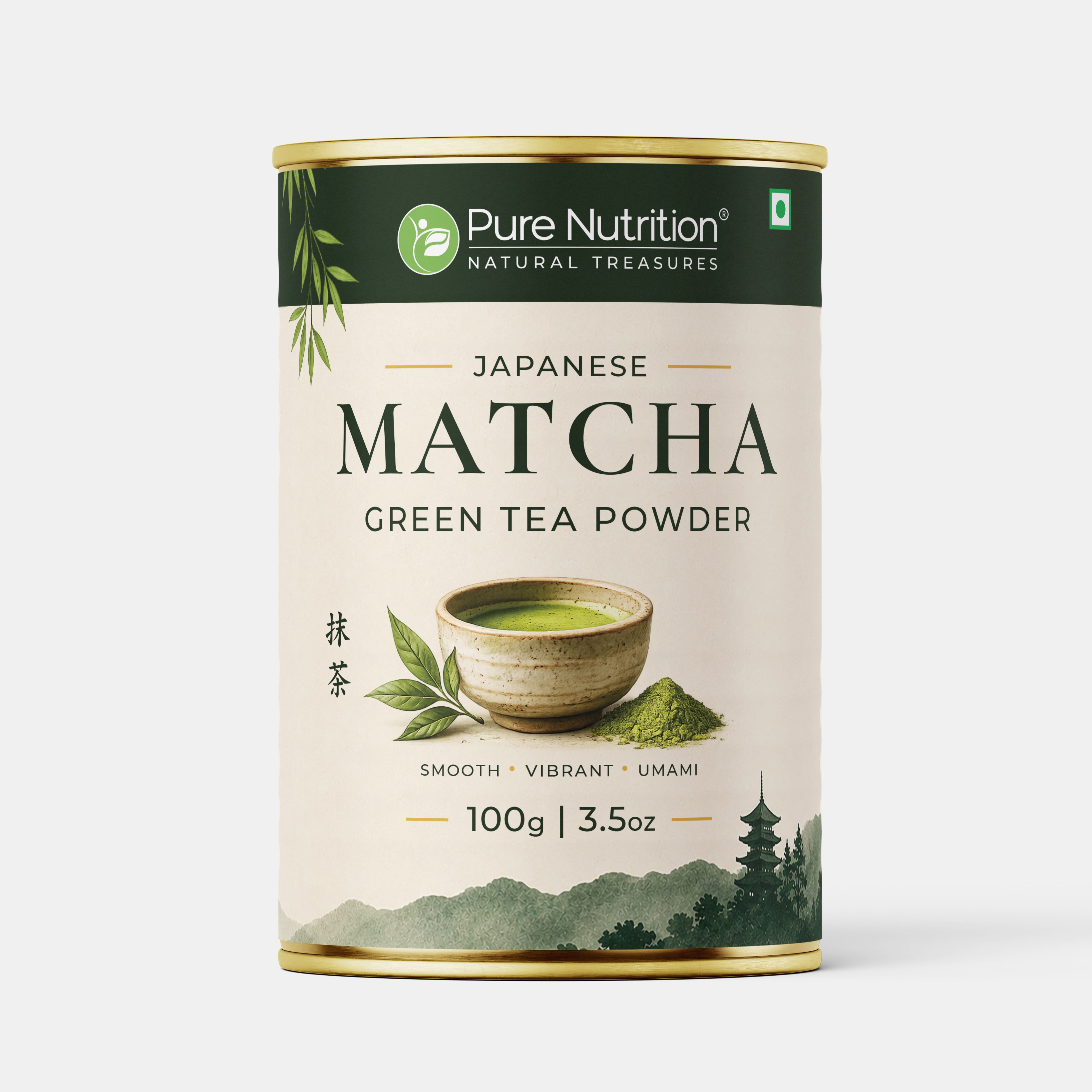 Pure Nutrition Japanese Matcha Green Tea Powder 100g | Matcha Green Tea for Weight Loss | Premium Culinary Grade Matcha for Latte, Smoothie & Baking | Smooth, Vibrant, Rich in Antioxidants | Natural Energy & Metabolism Support | Vegetarian