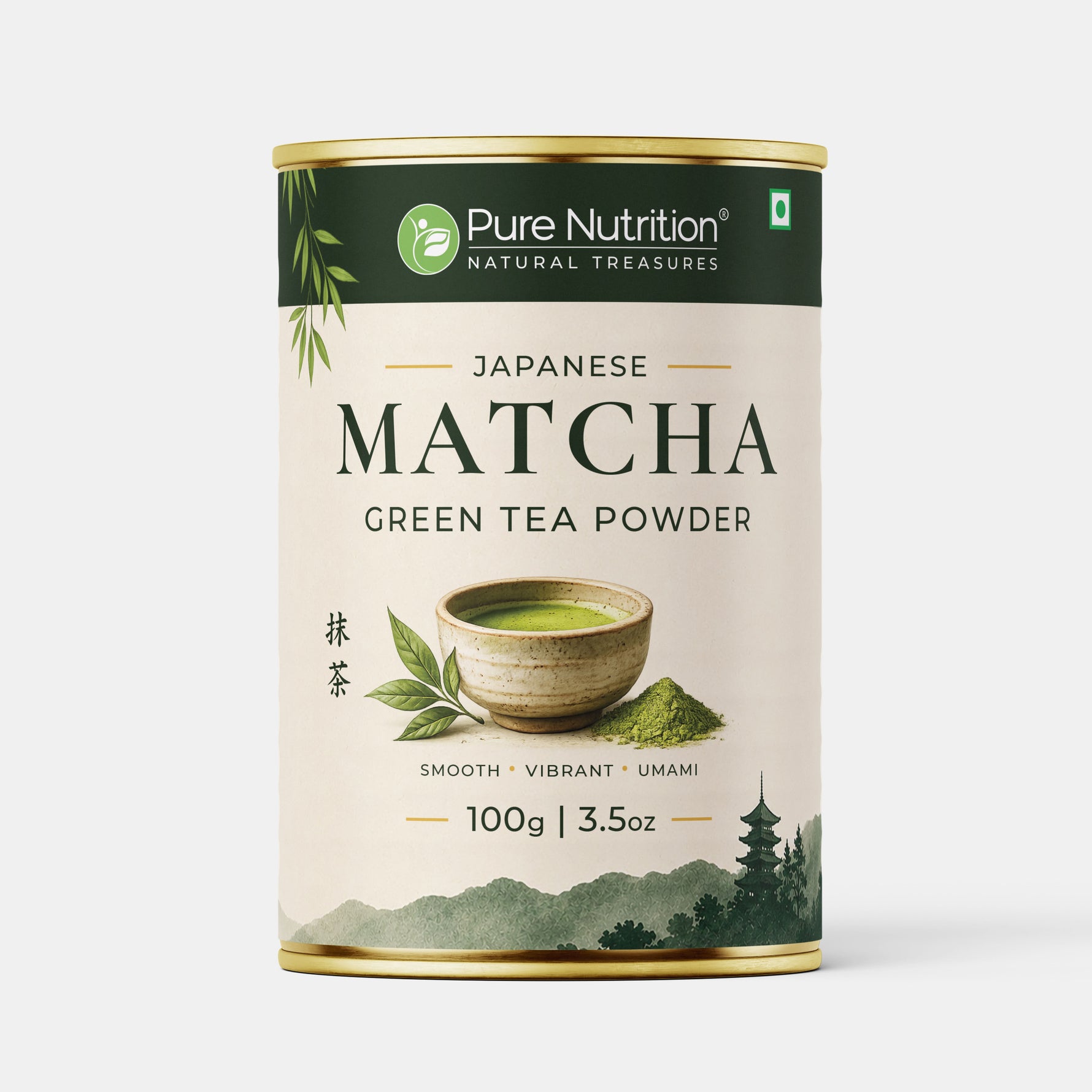 Pure Nutrition Japanese Matcha Green Tea Powder 100g | Matcha Green Tea for Weight Loss | Premium Culinary Grade Matcha for Latte, Smoothie & Baking | Smooth, Vibrant, Rich in Antioxidants | Natural Energy & Metabolism Support | Vegetarian
