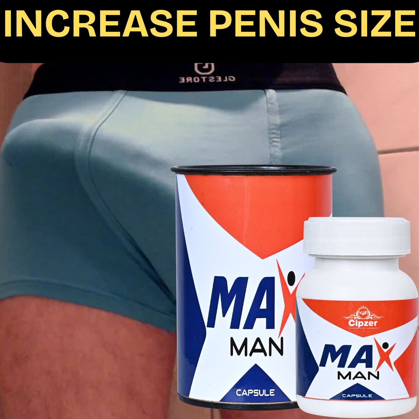 Cipzer Max Man 10 Capsules | Herbal Formula for Sexual Stamina, Power, Energy & Stronger Erection