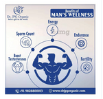 DR. JPG Organic Men Wellness Capsules | Herbal Ayurvedic Supplement for Men | Energy, Vitality & General Wellness Support | 60 Veg Capsules |