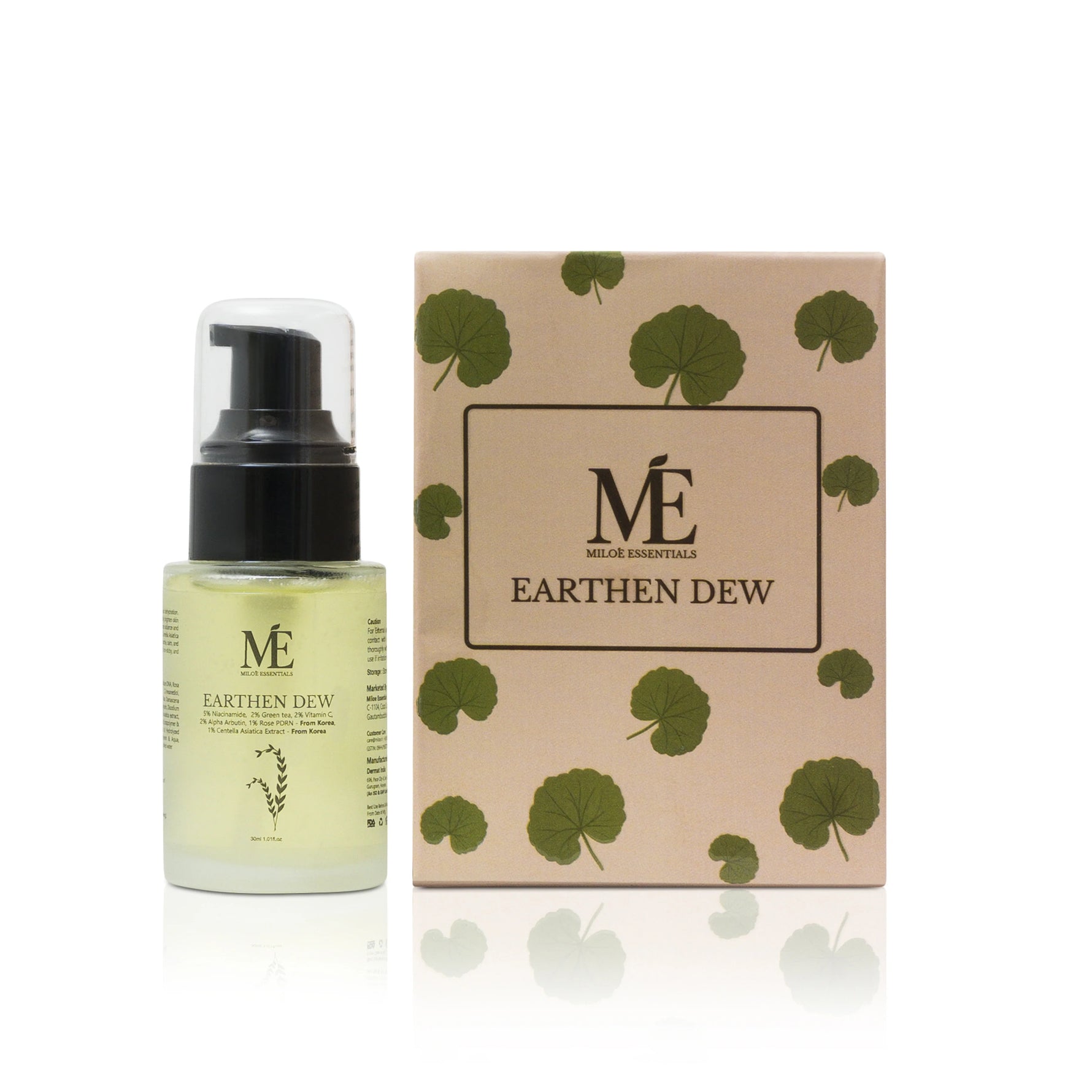 Miloe Mineral Earthen Dew Face Serum | Niacinamide & Arbutin for Skin Health - 30ml