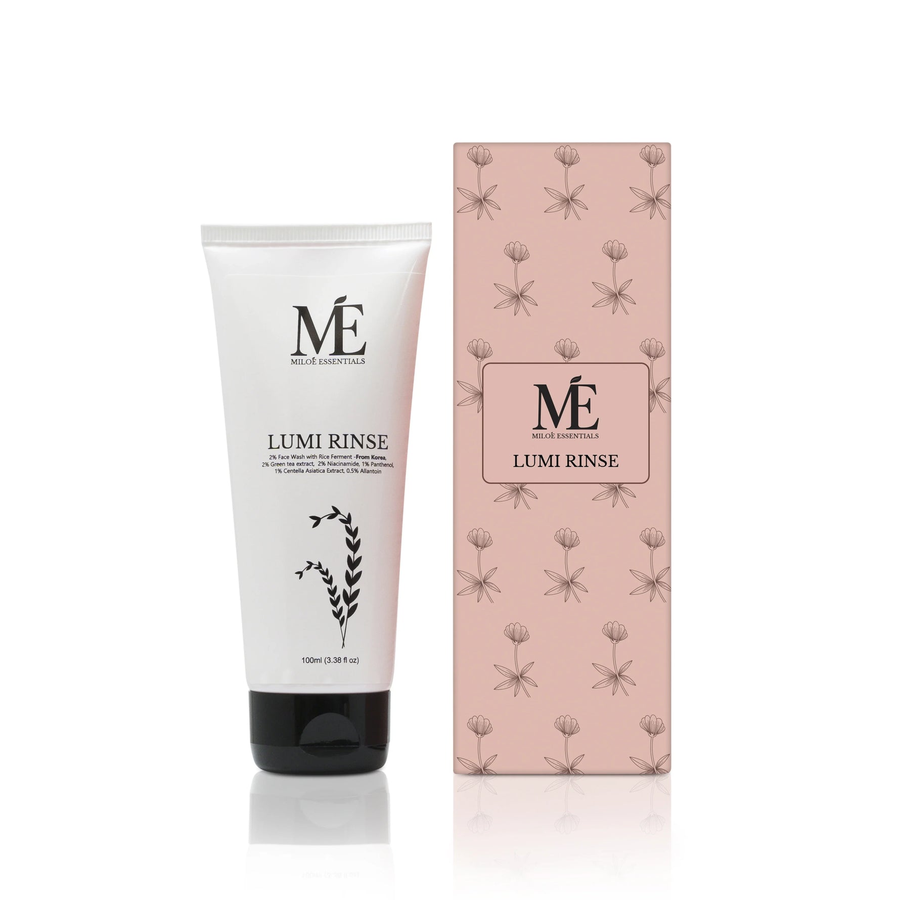 Miloe Mineral Lumi Rinse Face Wash – Soothing Cleanser with Rice Ferment & Centella Asiatica - 100ml
