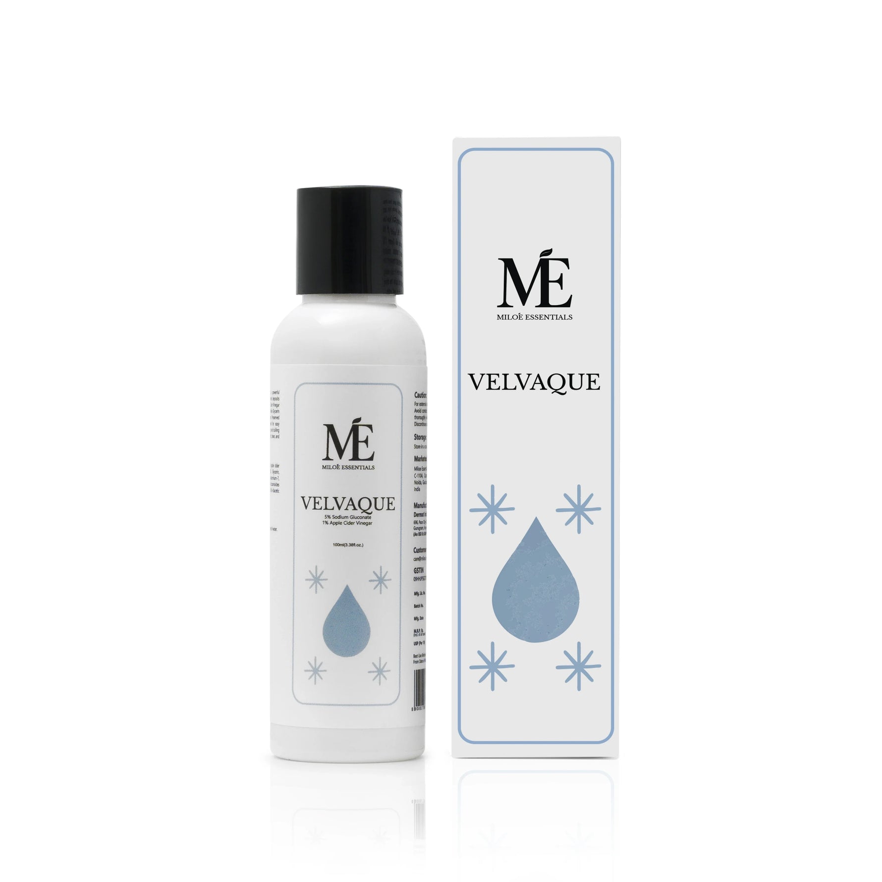 Miloe Mineral Velvaque Hard Water Treatment Drops | Softens & Protects Skin - 100ml