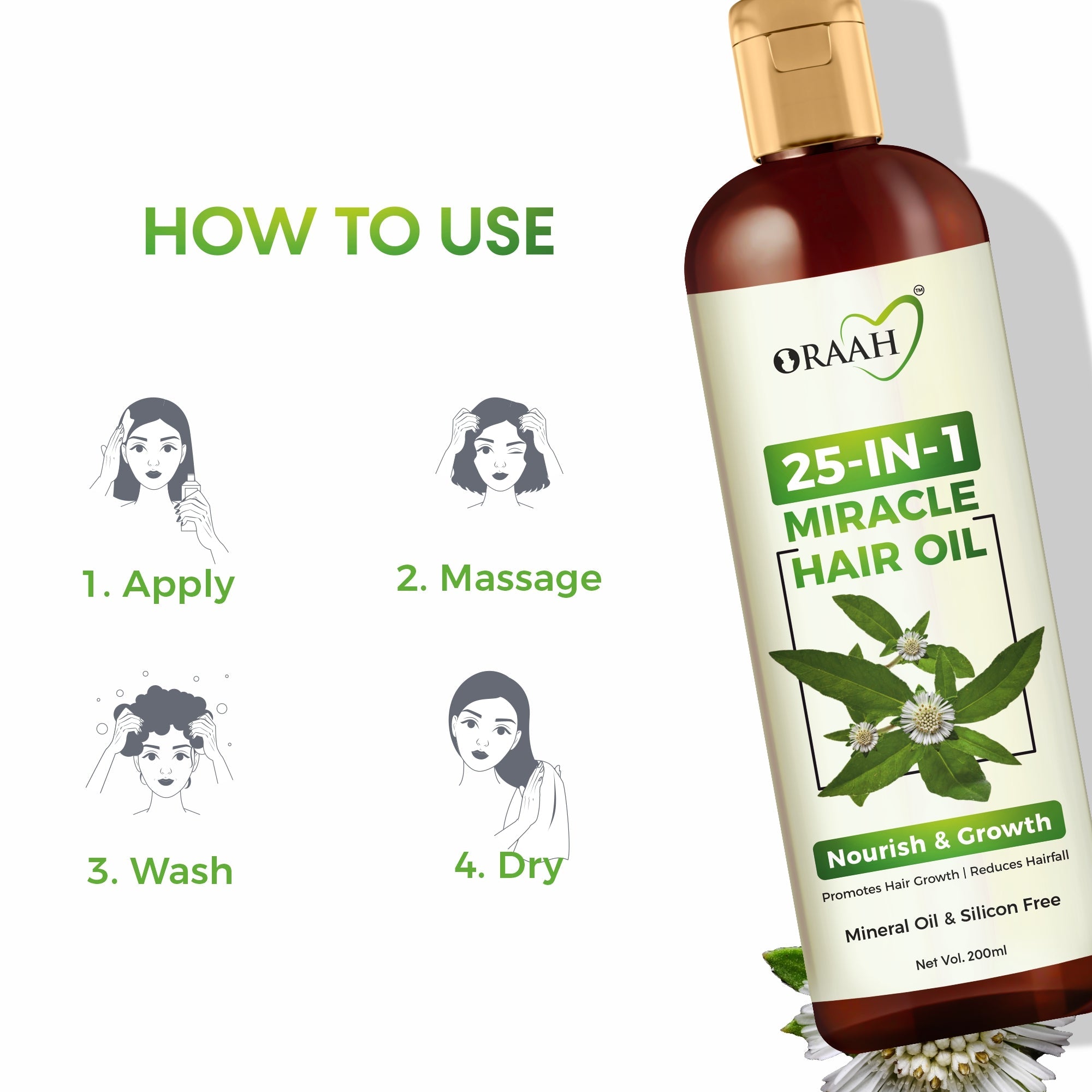 Oraah 25 In 1 Miracle Hair Oil