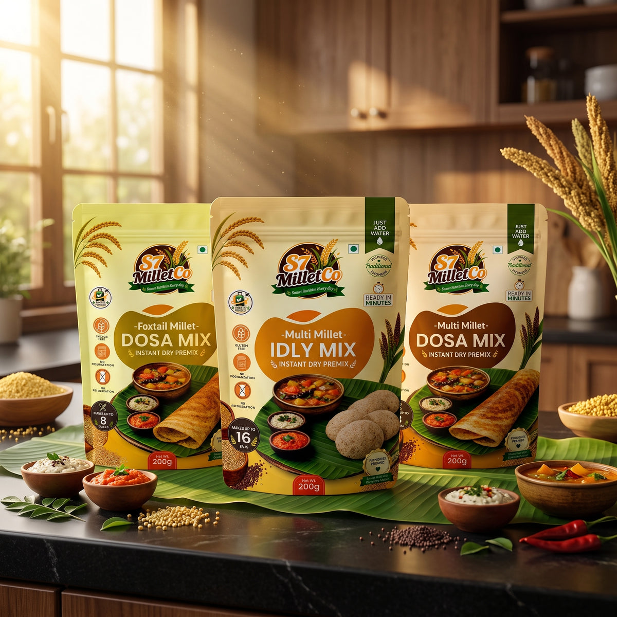 S7 Millet Breakfast Trio | Just Add Water | 600g
