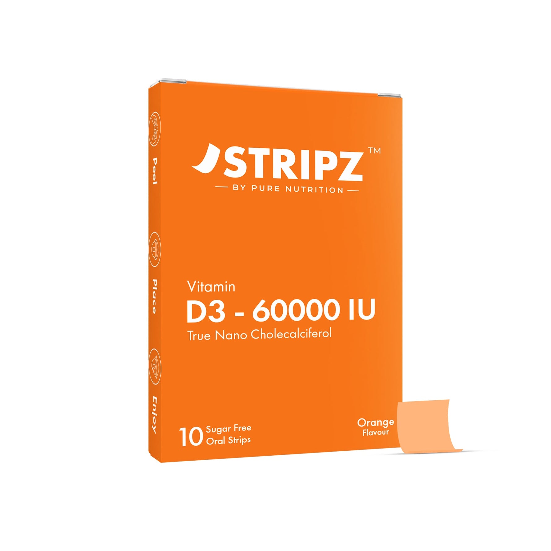 Pure Nutrition Vitamin D3 60000 IU (10 ODS) Stripe