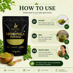Rare Swan Moringa Leaf Powder 100g | Moringa Oleifera | Drumstick Leaf Powder | Natural Plant-Based Superfood | Fine & Easy to Mix | Resealable Pouch