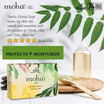 Moha Purifying Neem Basil & Aloe Soap Pack of 6 - Anti Acne Body Bars