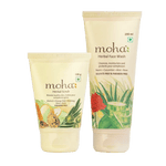 Moha Exfoliate & Glow Kit - Herbal Face Scrub & Face Wash Skincare Combo Set - 100ml