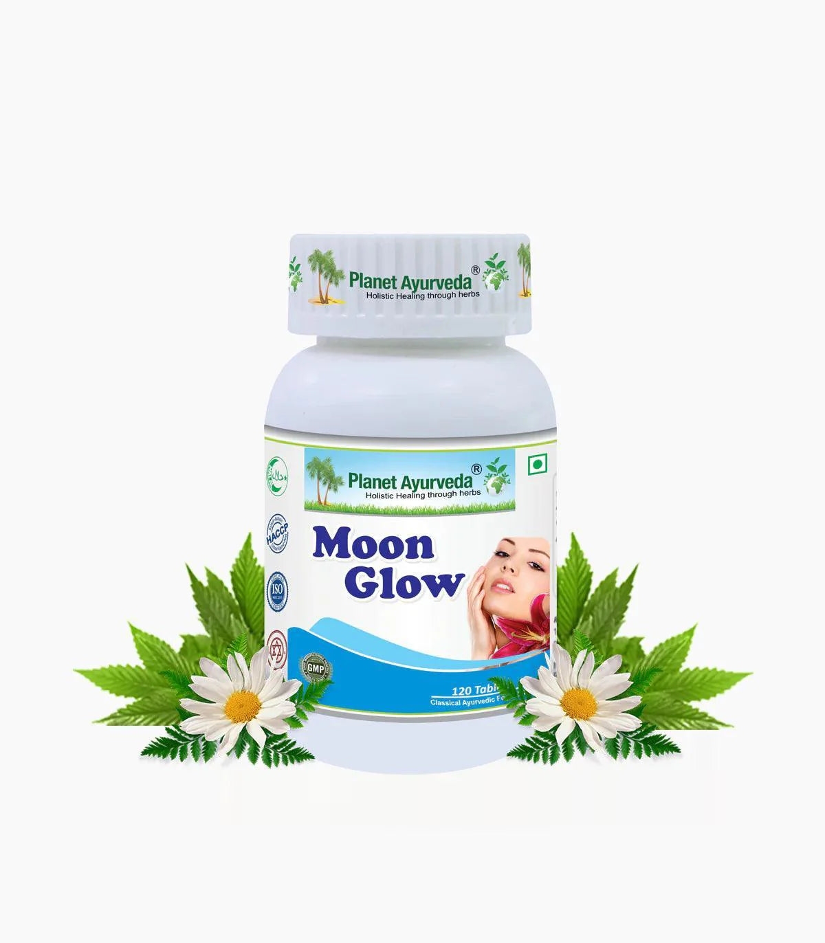 Planet Ayurveda Moon Glow Tablets - 120 Tablets | Natural Support for Skin Glow & Radiance