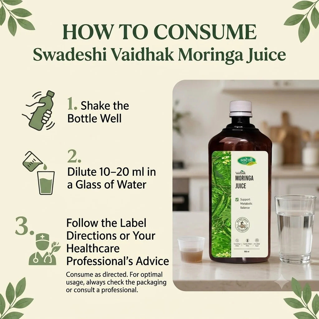 Moringa Juice 500ml | Sahjan Leaf Juice | Supports Immunity & Overall Wellness.