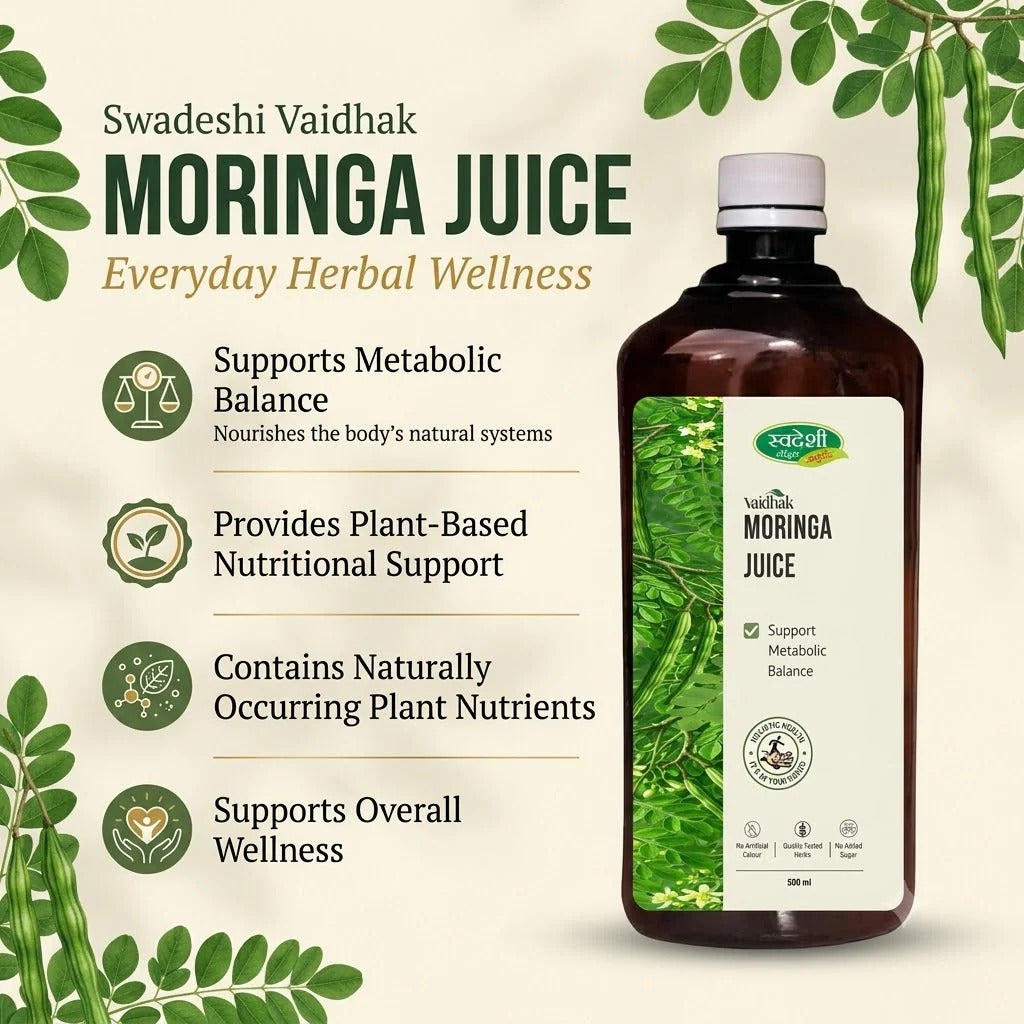 Moringa Juice 500ml | Sahjan Leaf Juice | Supports Immunity & Overall Wellness.