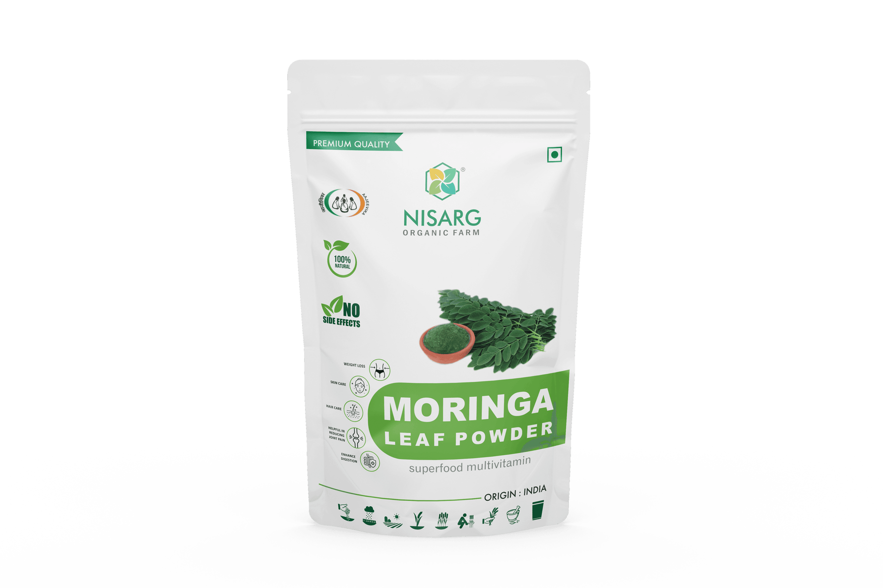 Nisarg Organic Farm Moringa Leaf Powder