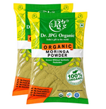 Dr. JPG Organic Moringa Powder 228g | Moringa Leaf Powder | Healthy Supper Food | Drumstick Leaf Powder INDIA ORGANIC certified | 114g Pack Of 2