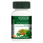 Vogue Wellness Moringa Tablets | Moringa Oleifera Leaf Extract | Ayurvedic Herbal Supplement with Natural Vitamins, Minerals & Antioxidants for Energy, Immunity & Daily Wellness | 60 Vegetarian Tablets