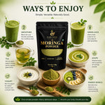 Rare Swan Moringa Leaf Powder 100g | Moringa Oleifera | Drumstick Leaf Powder | Natural Plant-Based Superfood | Fine & Easy to Mix | Resealable Pouch