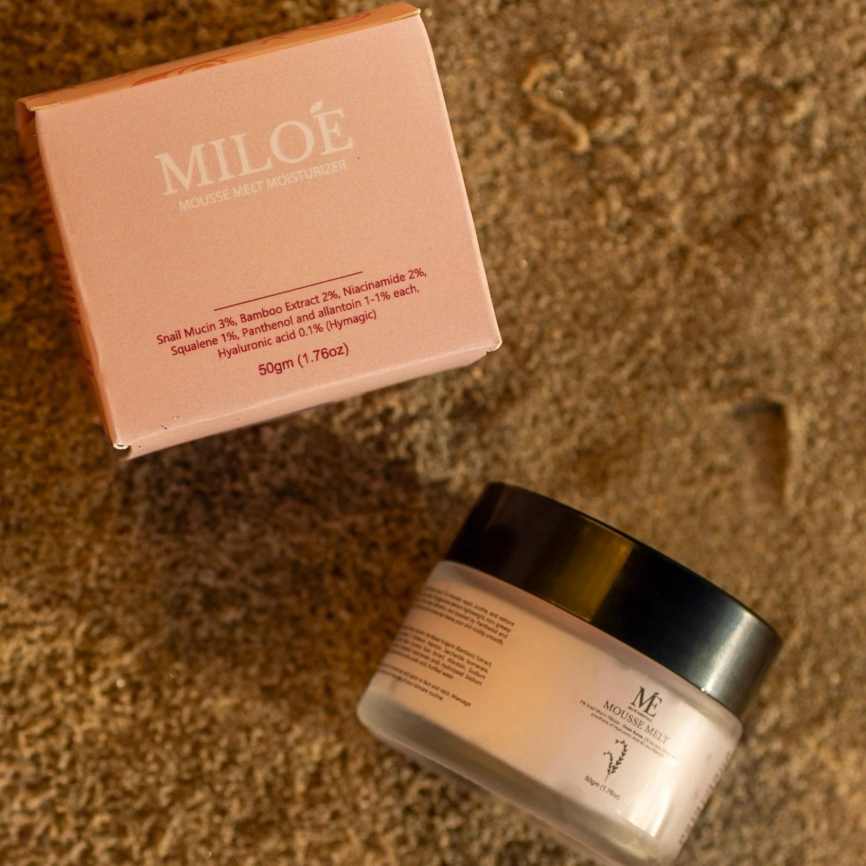 Miloe Mineral Mousse Melt Moisturizer | Lightweight Hydration & Skin Barrier Care - 50gm