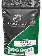 DR. JPG ORGANIC Mulethi Powder /Glycyrrhiza Glabra powder | Pure Licorice Root Powder |  Ayurvedic Herbal Powder for Throat, Voice & Digestive Wellness |