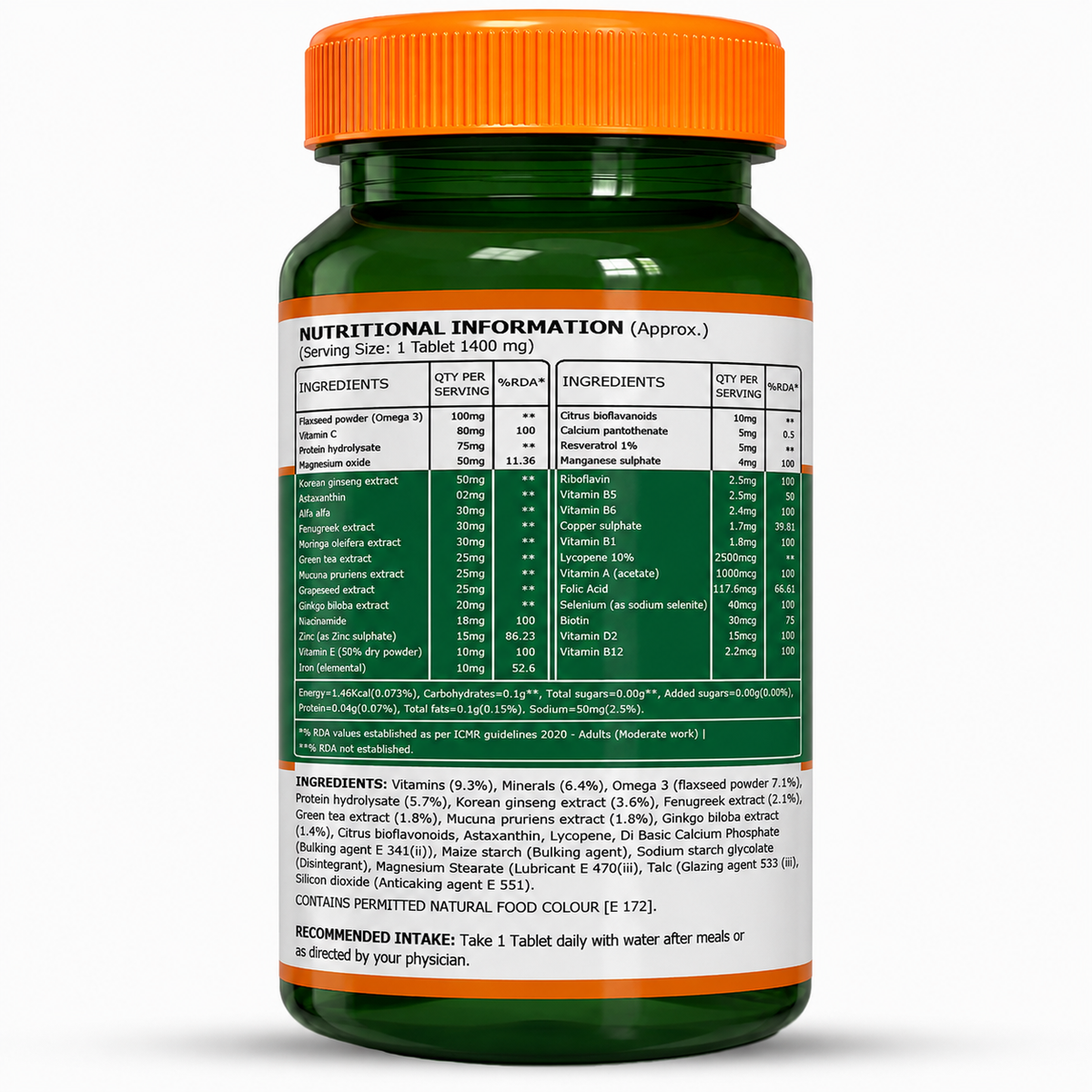 Pure Nutrition Multivitamin for Men Tablet | For Healthy Bones & Immunity - 30 Tablets