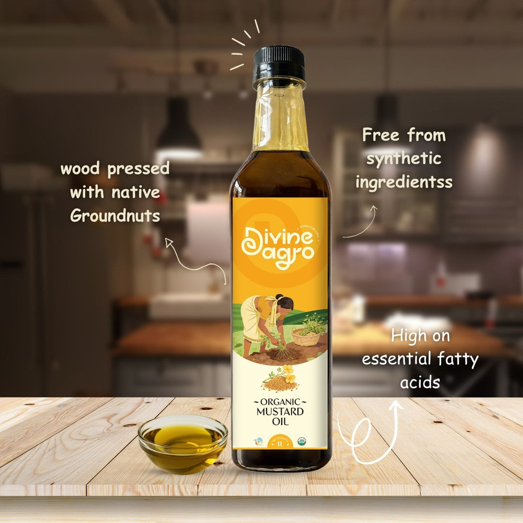 Divine Agro Mustard Oil - 1ltr.