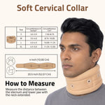 Novalife Eyelets Cervical Collar Neck Support for Pain Relief & Stability, Men & Women Neck Support (Beige)
