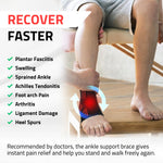Novalife Premium Breathable & Stretchable Ankle Support Sleeve for Men & Women – 1 Pair Ankle Support