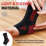 Novalife Premium Breathable & Stretchable Ankle Support Sleeve for Men & Women – 1 Pair Ankle Support