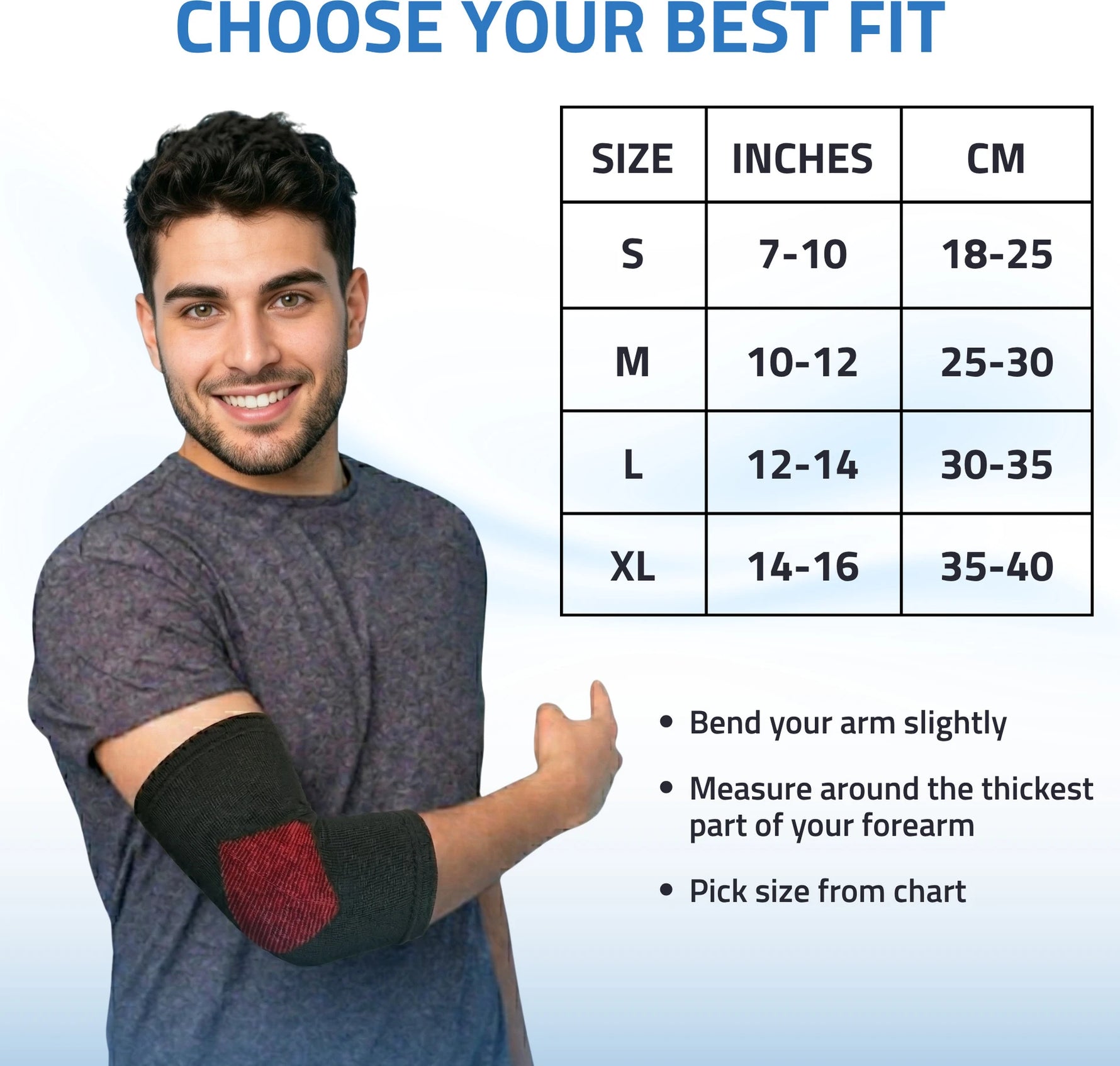 Novalife Premium Elbow Support Brace | Compression Sleeve for Tennis Elbow (Pack of 2) Elbow Support (Black, Red)