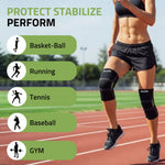 Novalife Sport Knee Cap for Pain Relief, Gym, Exercise, Running, Knee Support Men & Women Knee Support (Black, Green)