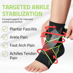 Novalife Sports Ankle Support | Breathable, Stretchable Ankle Sleeve Men Women Ankle Support (Black, Green)