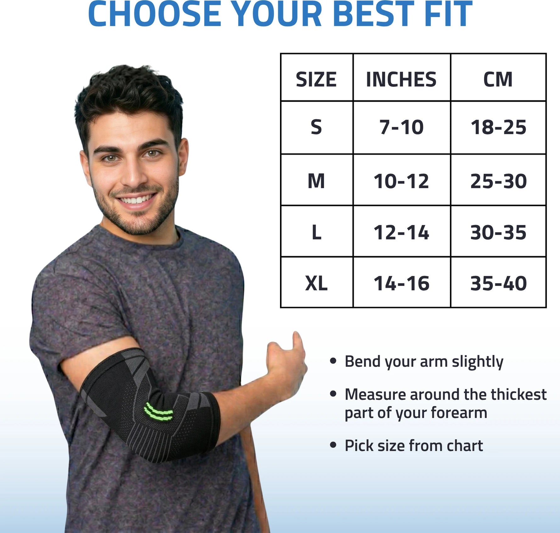 Novalife Sports Elbow Support Brace | Compression Sleeve for Tennis Elbow (Pack of 2) Elbow Support (Black, Green)