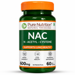 Pure Nutrition NAC N-Acetyl L-Cysteine 600mg 60 vegetarian capsules