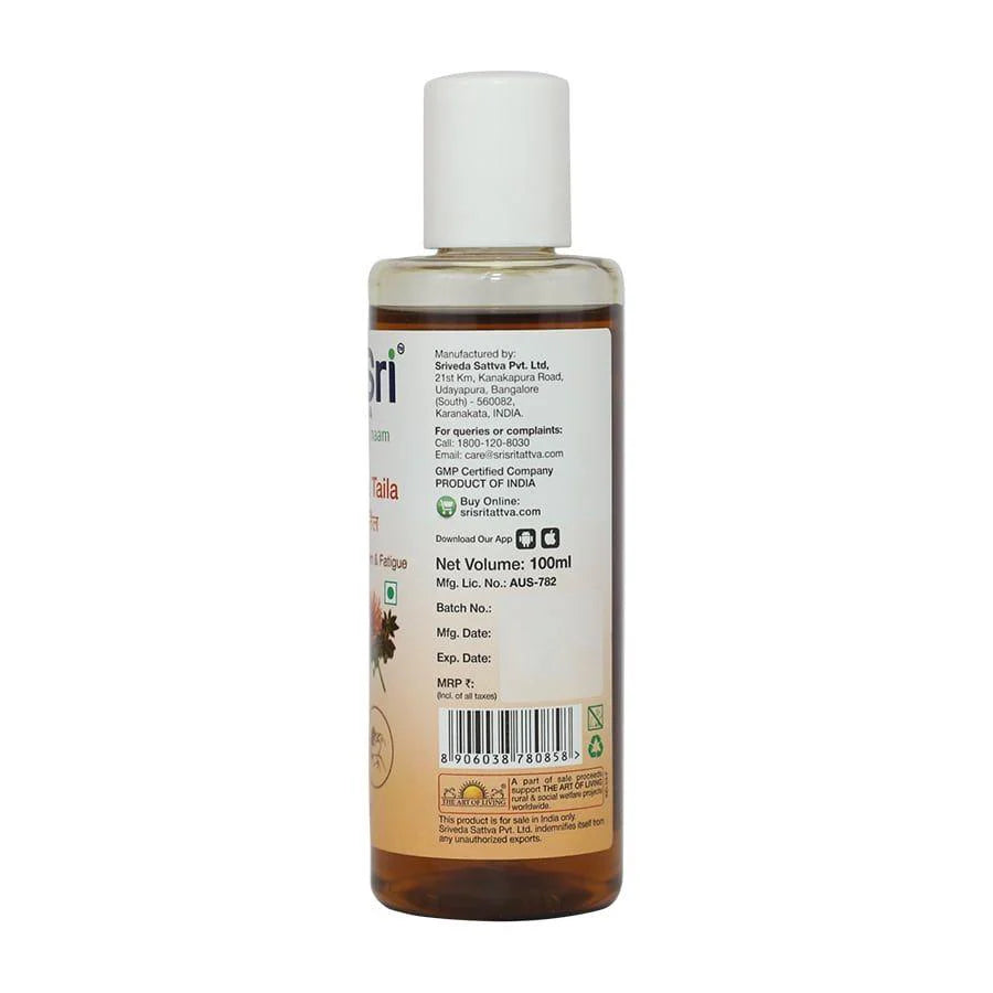 Sri Sri Tattva Narayana Taila | Manages Vata Dosha & Fatigue - 100ml