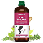 Healthally Nari Prabha Syrup for Periods | Ayurvedic Tonic for Irregular Periods, Body Cramps & White Discharge
