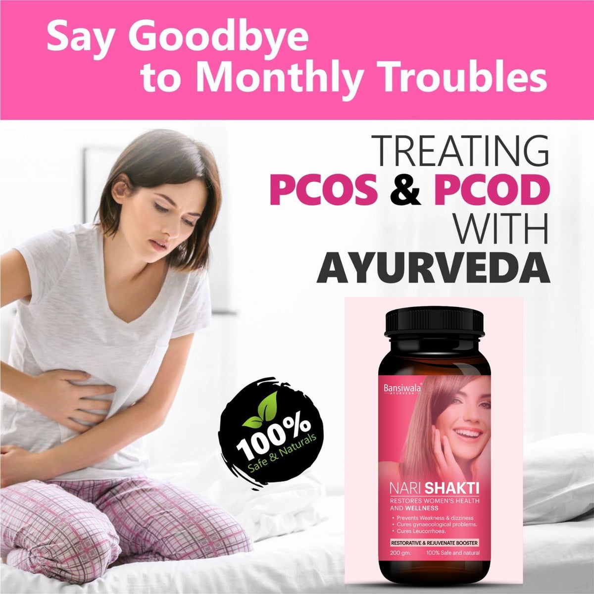 Bansiwala Nari Shakti Granules for Periods Pain | Relieve Period Pain Naturally