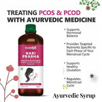 Healthally Nari Prabha Syrup for Periods | Ayurvedic Tonic for Irregular Periods, Body Cramps & White Discharge
