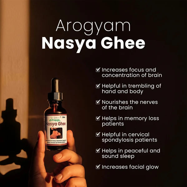 Arogyam Shwas Prash + Nasya Ghee Combo – Ayurvedic Respiratory & Nasal Wellness Support – 200g + 20ml