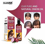 Healthally Khadi Onion Hair Oil | Red Onion Oil for Hair Growth and Strength