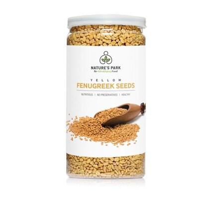 Nature's Park Fenugreek Seeds Yellow (Methi Dana) in Pet Jar (170 g)