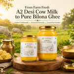NavPrana Organics Desi Cow A2 Bilona Ghee (500 ml)